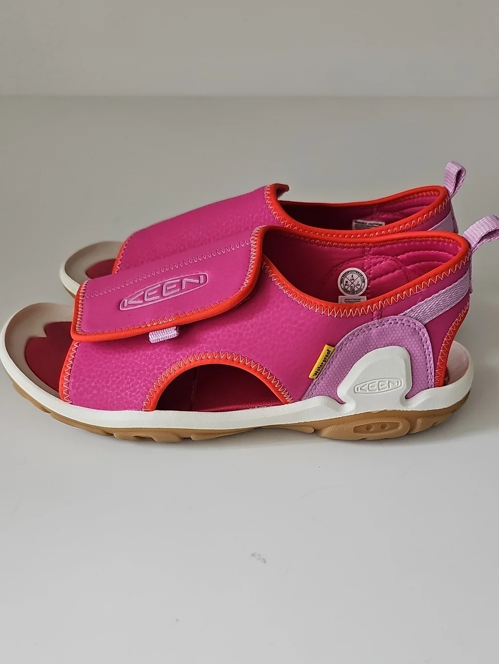 KEEN Bright Pink Kids' Girls 4 Open-Toe Sandals